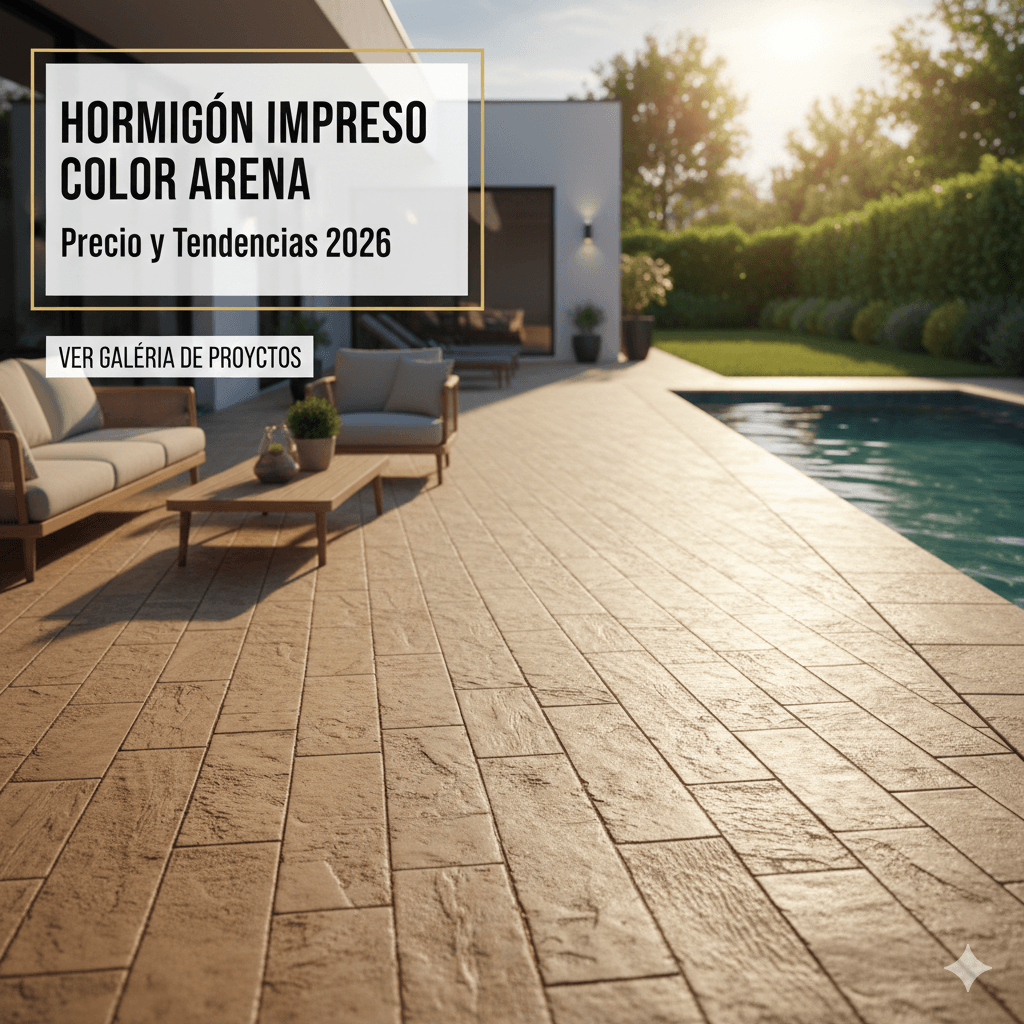 Hormigón Impreso Color Arena