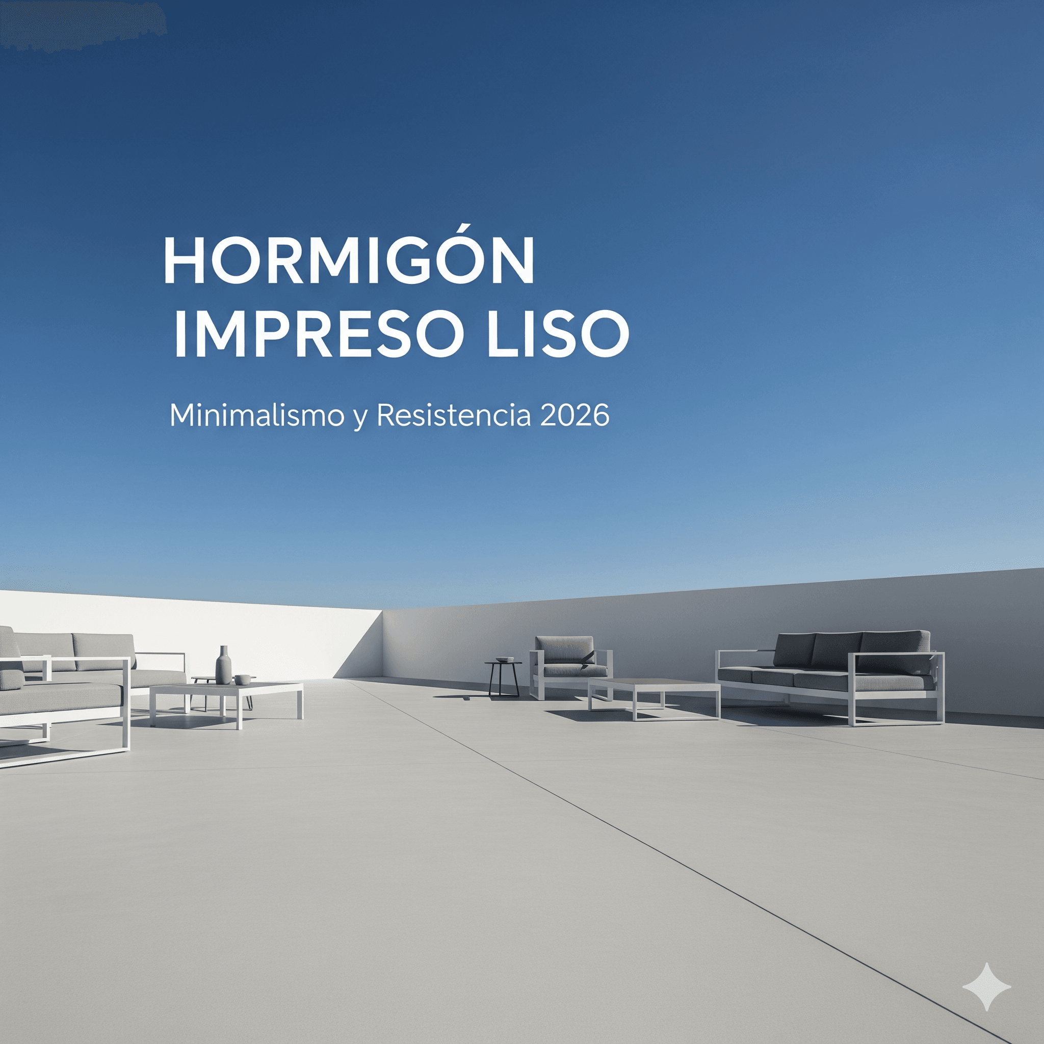 Hormigon impreso liso